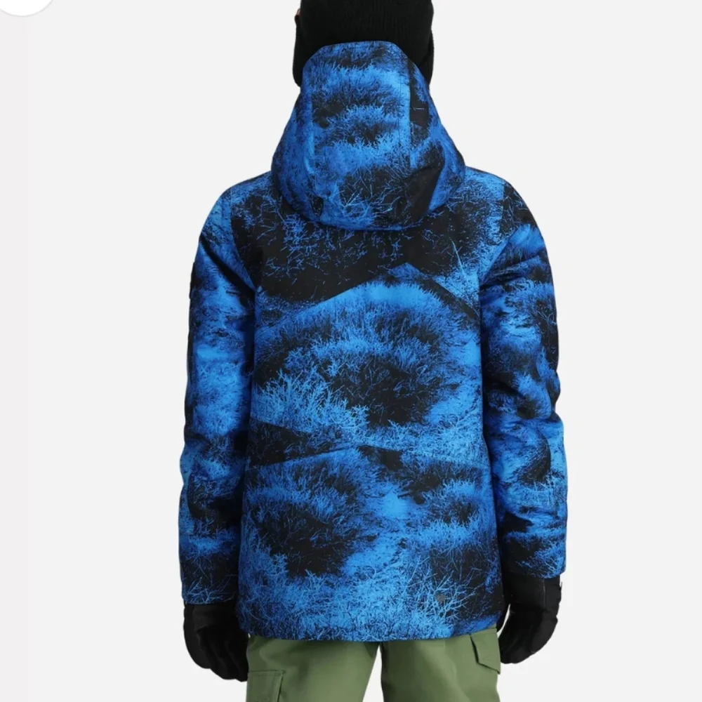 NWT Obermeyer GAGE TEEN LARGE CAMO Blue & Black Jacket